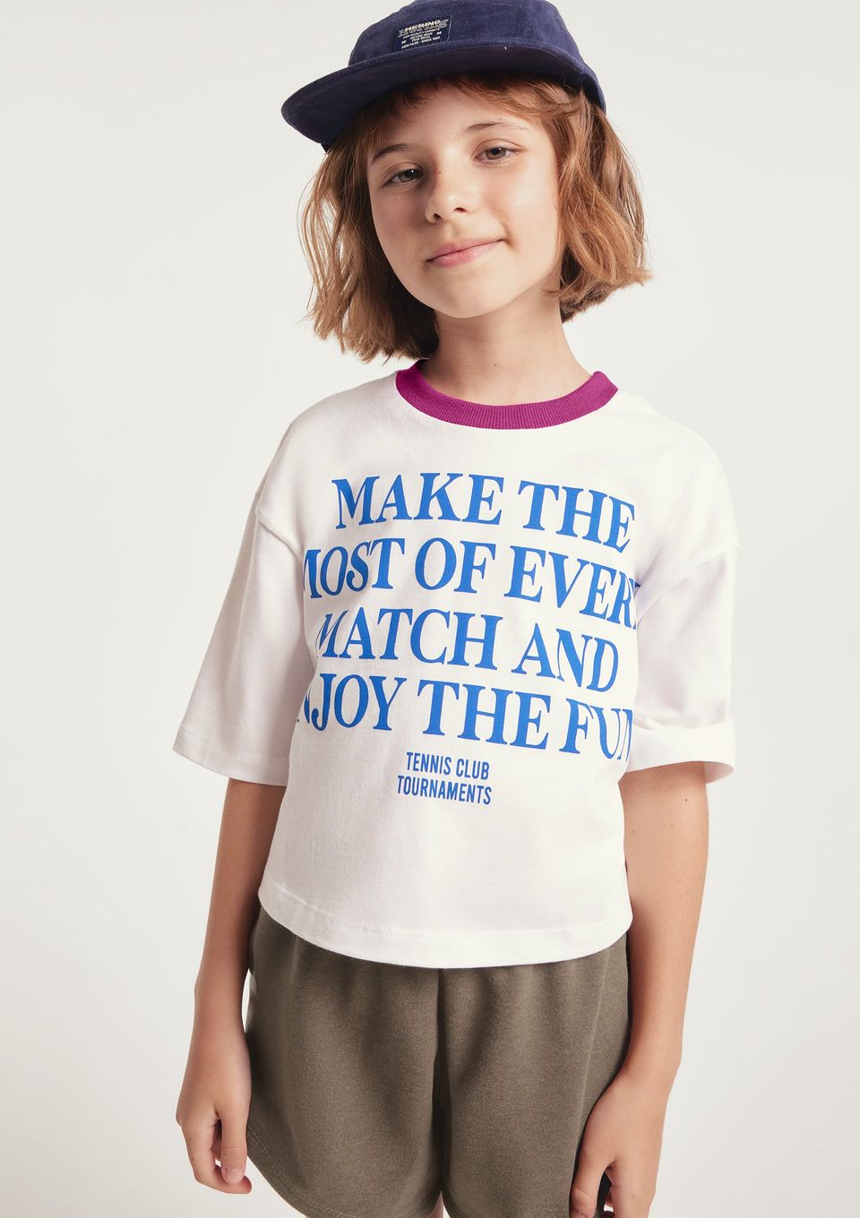 Conjunto Infantil Menina Estampado Runner - Branco