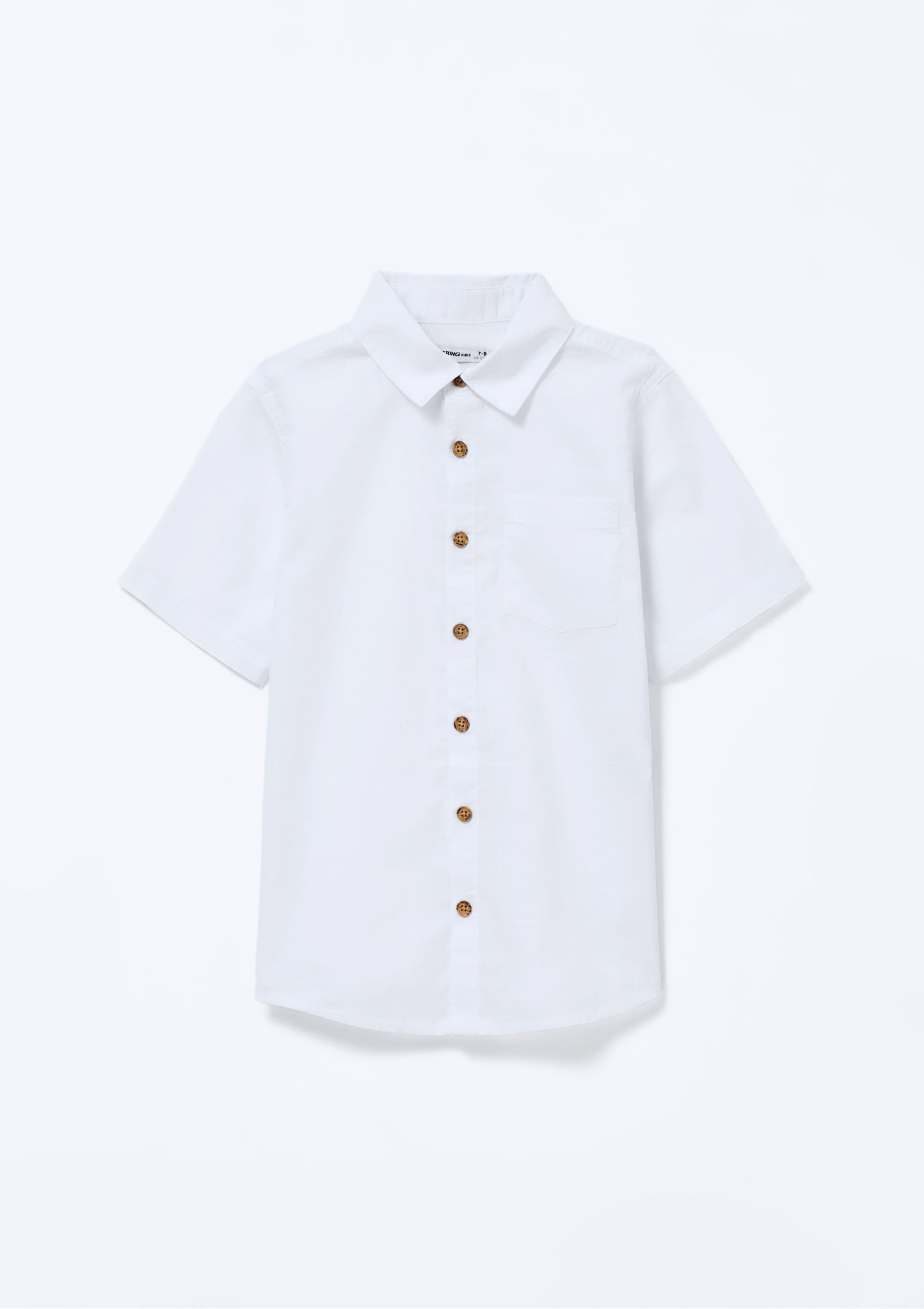 Camisa Infantil Menino Manga Comfort - Branco — Hering