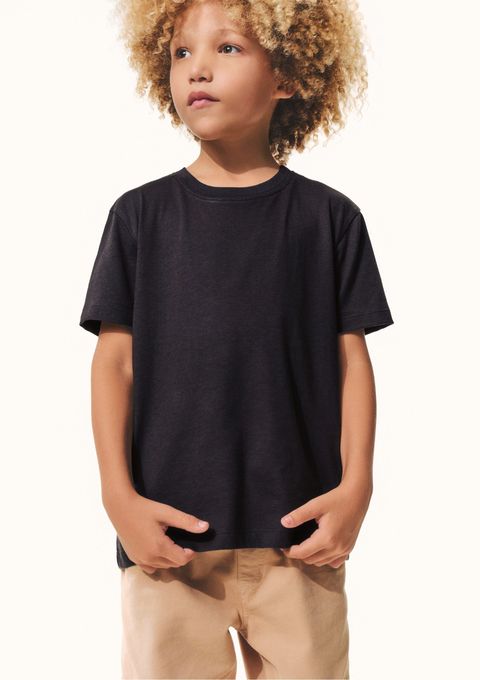 Camiseta Infantil Menino Comfort Super Cotton - Cinza — Hering