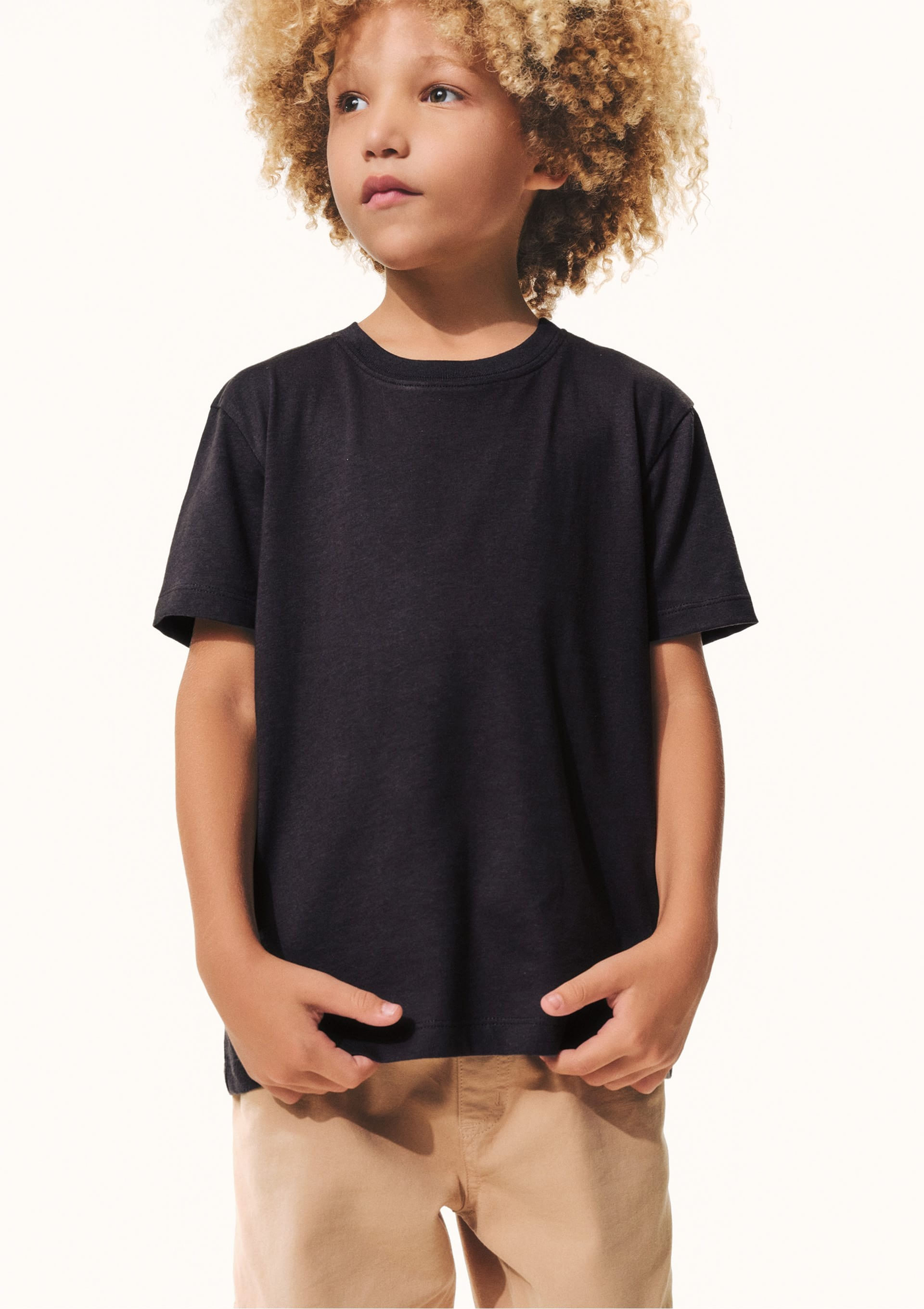 Camiseta Infantil Menino Comfort Super Cotton - Cinza — Hering
