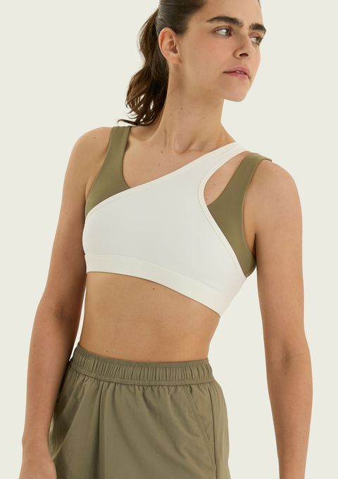 Top Assimétrico Esportivo - Off White — Hering