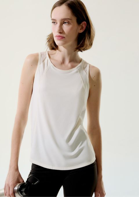 Regata Esportiva Feminina com Tule - Off White — Hering