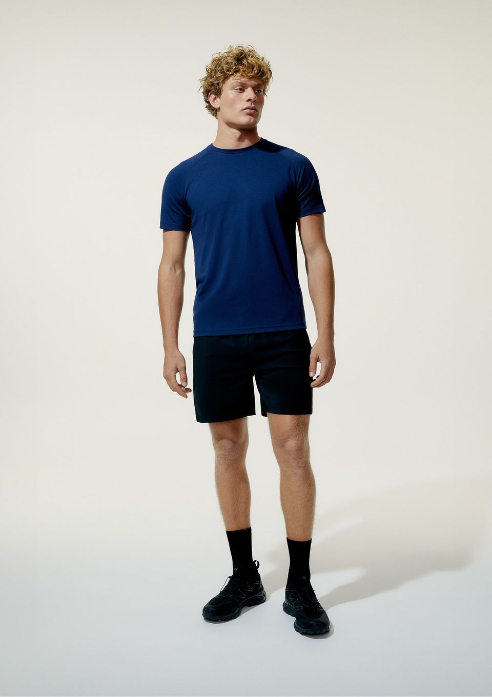 Bermuda Esportiva Masculina com Cordão - Preto