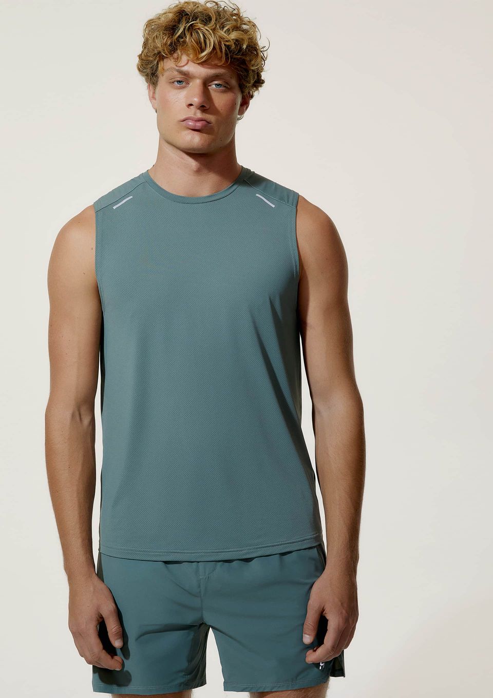 Regata Masculina Esportiva Refletiva - Verde
