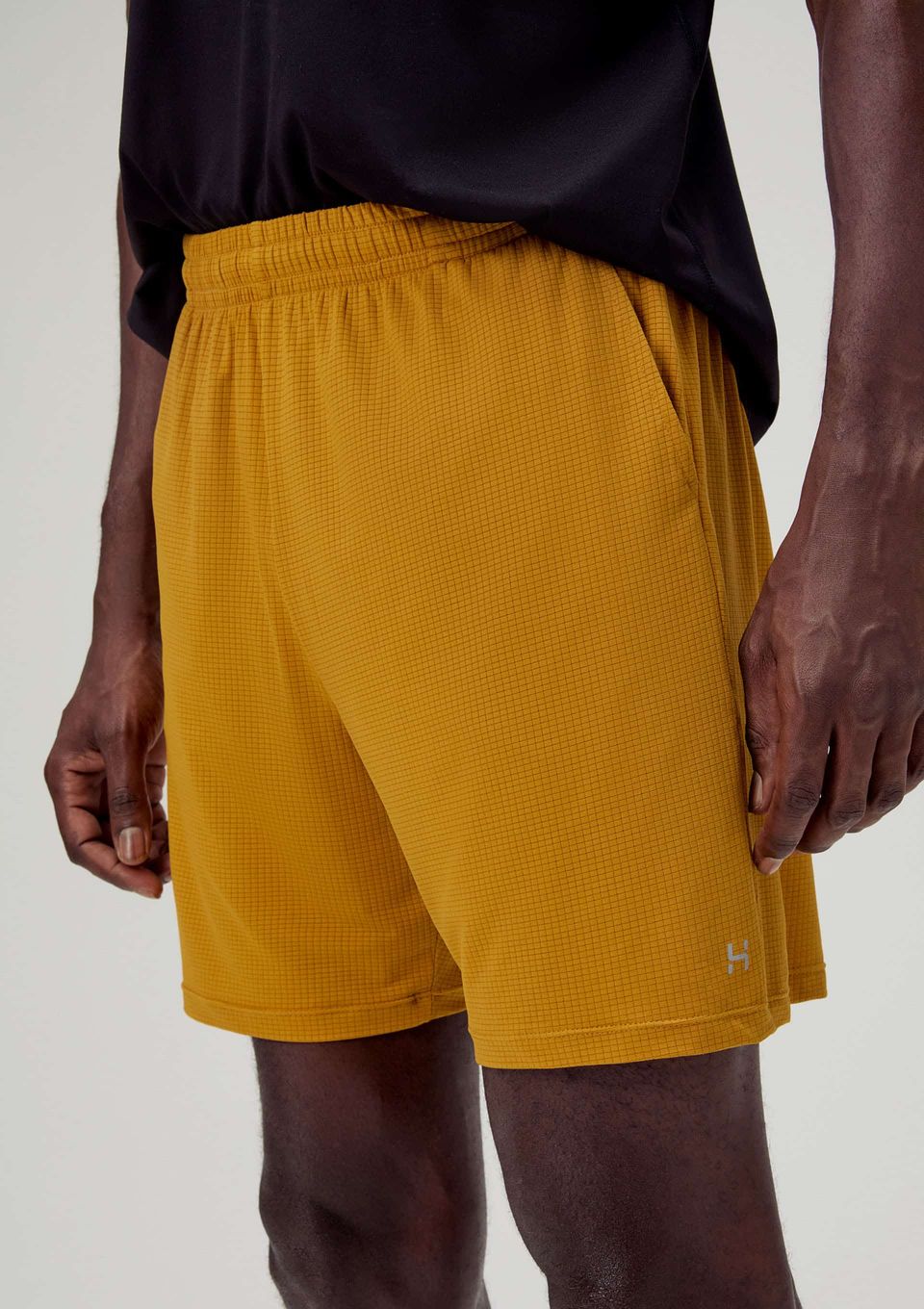 Bermuda Esportiva Masculina Texturizada - Amarelo
