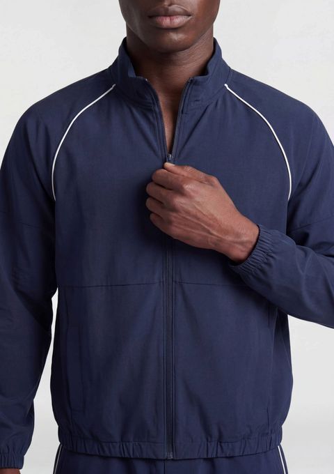Jaqueta Esportiva Masculina Gola Alta Easy Care - Azul — Hering