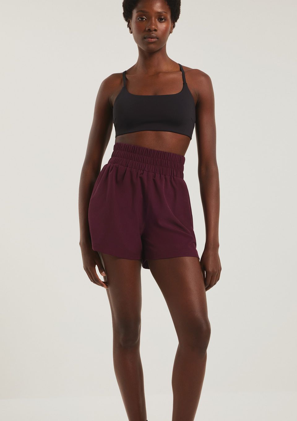 Shorts Esportivo Feminino Runner Easy Care - Vinho
