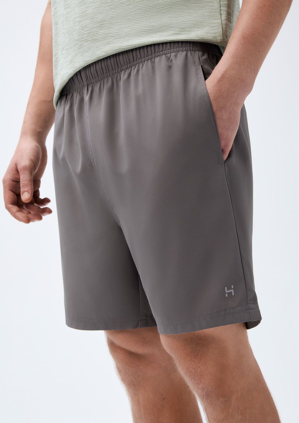 Bermuda Básica Esportiva Masculina - Cinza