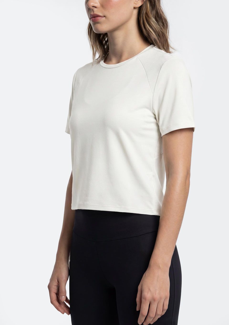 Camiseta Esportiva Feminina Secagem Rápida - Off White