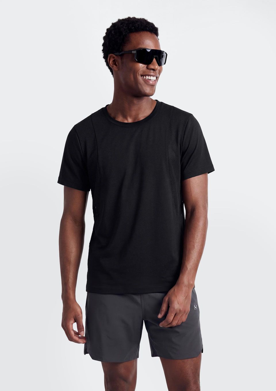 Bermuda Esportiva Masculina com Biker Interna - Preto