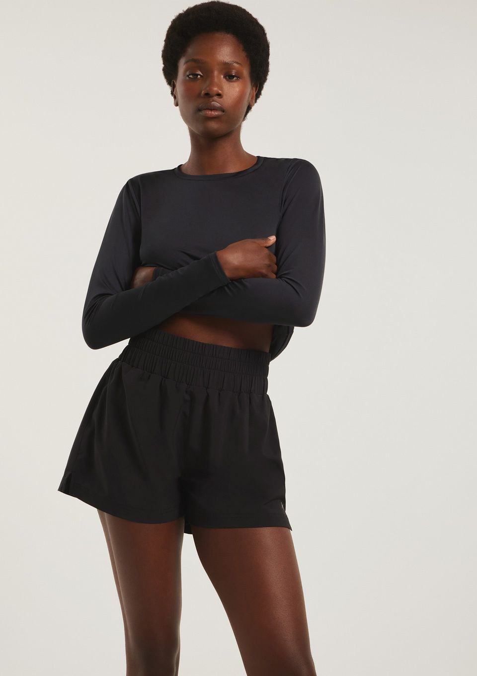 Shorts Esportivo Feminino Runner Easy Care - Preto