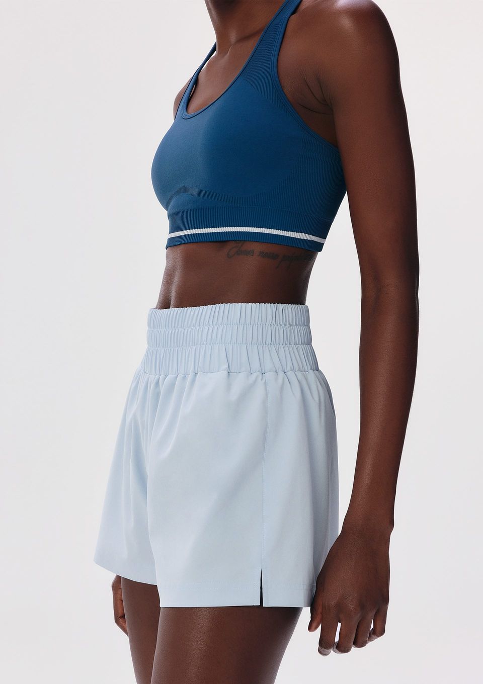 Shorts Esportivo Feminino Runner Easy Care - Azul
