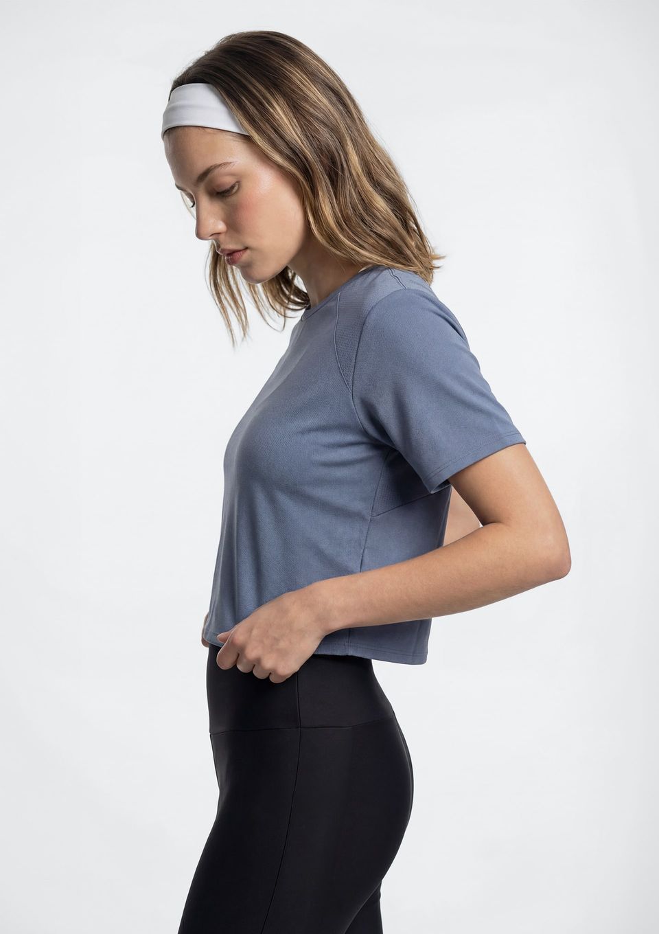 Camiseta Esportiva Feminina Secagem Rápida - Azul