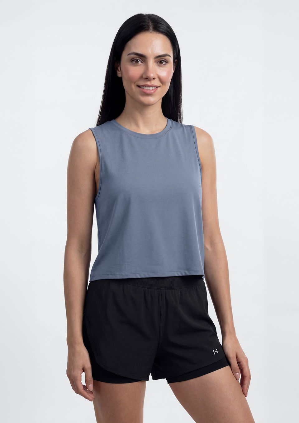Regata Esportiva Feminina Básica Easy Care - Azul