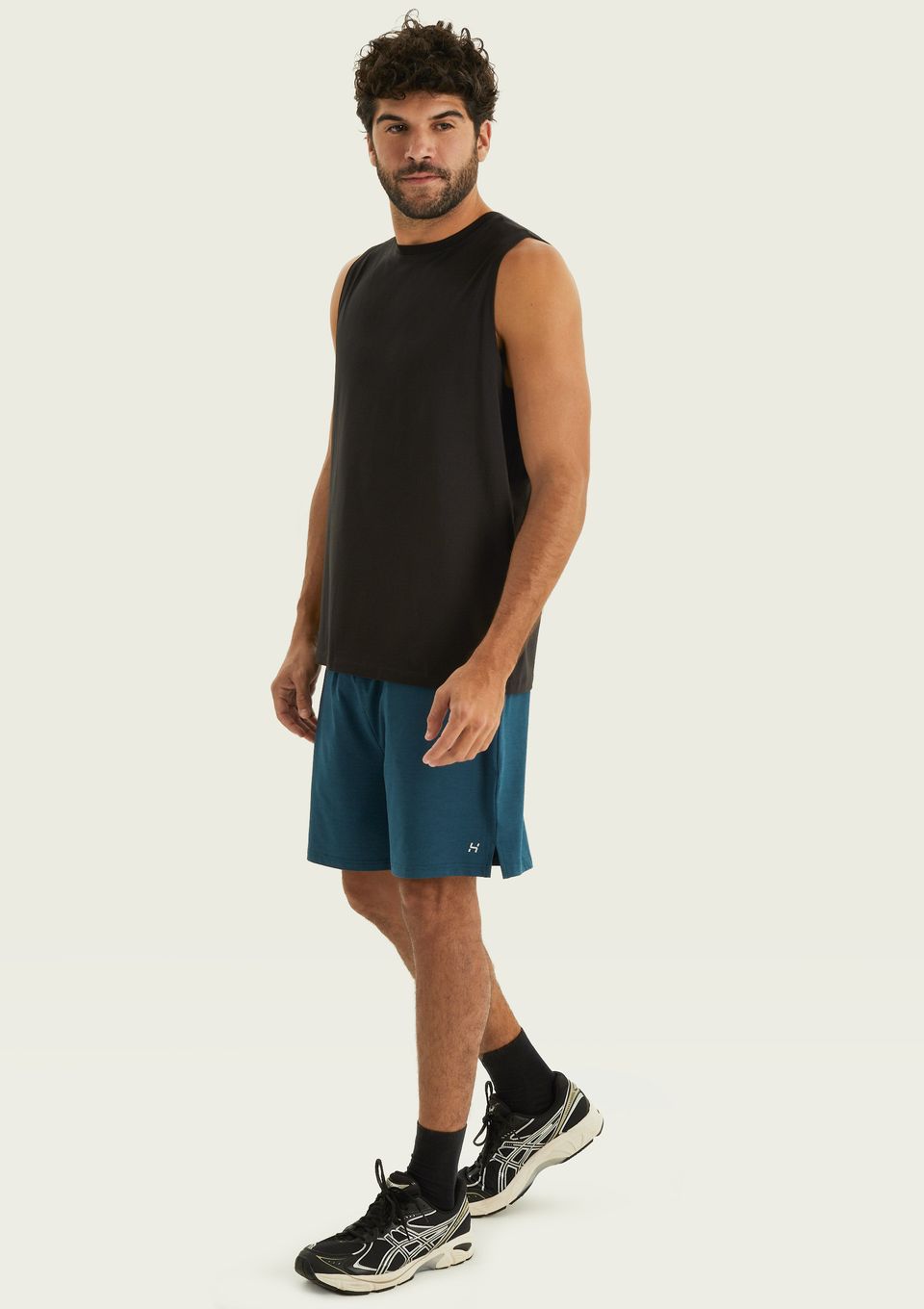 Bermuda Esportiva Masculina Mescla - Azul