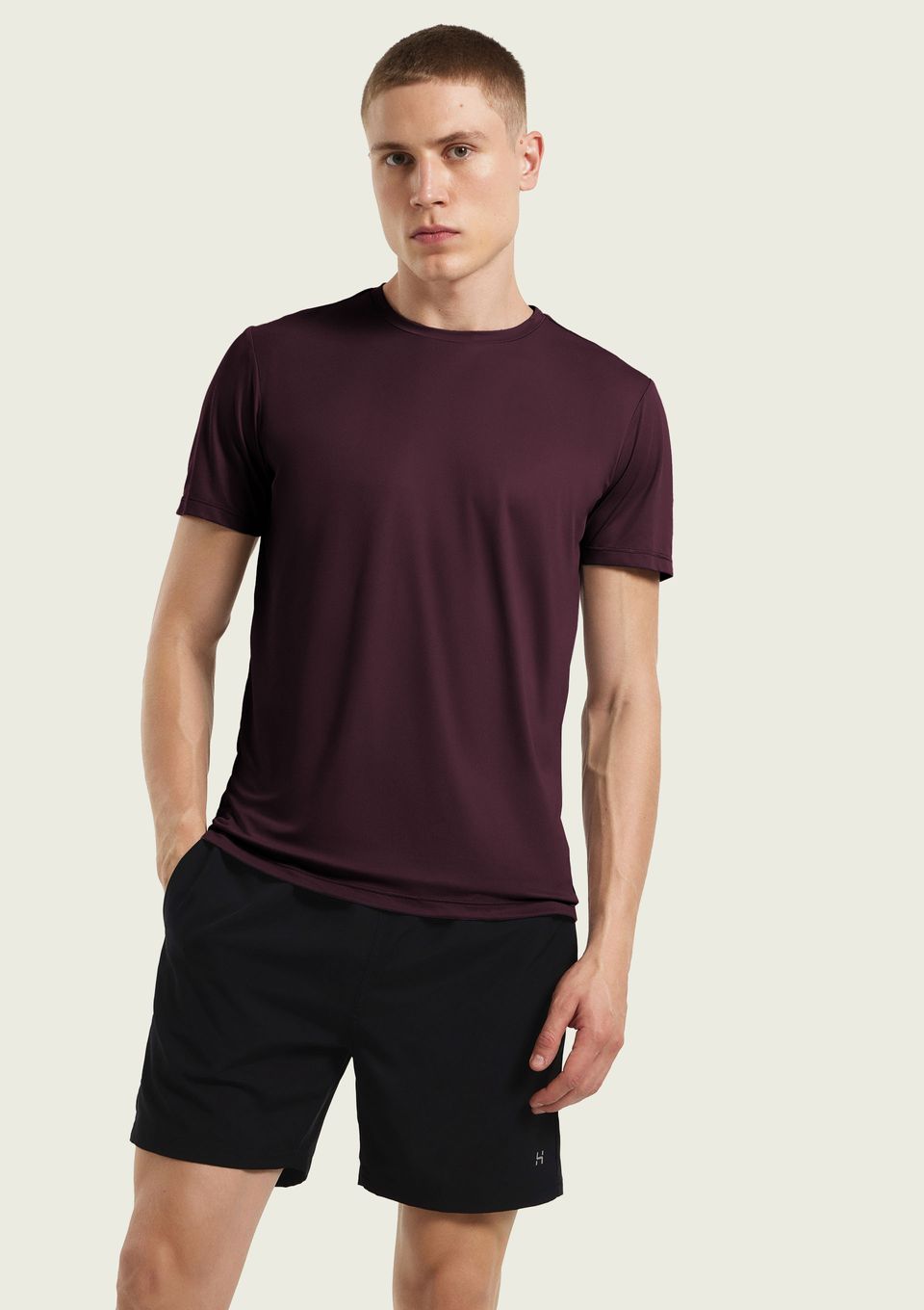 Camiseta Esportiva Masculina Manga Curta Pace - Vinho