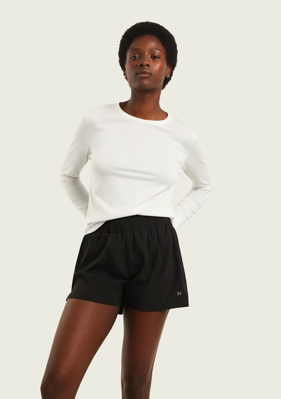 Camiseta Esportiva Feminina Manga Longa Proteção Uv - Off White