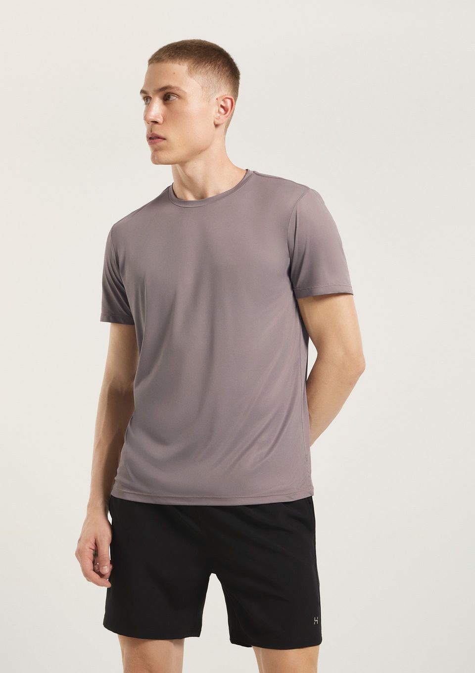 Camiseta Esportiva Masculina Manga Curta Pace - Cinza