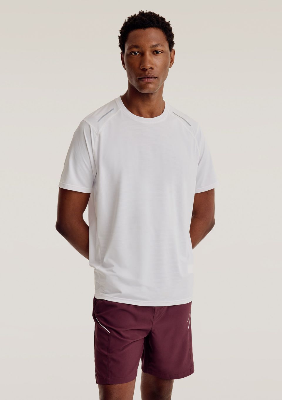 Camiseta Esportiva Masculina Manga Curta Hiit - Branco