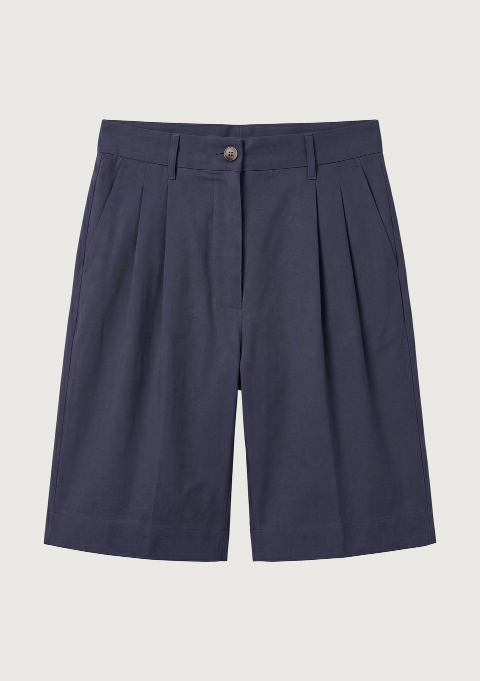 Shorts Feminino Reto em Alfaiataria - Azul