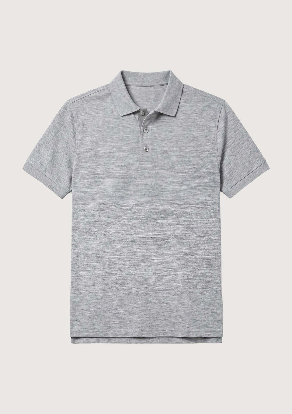 Polo Masculina Manga Curta em Malha Premium - Cinza