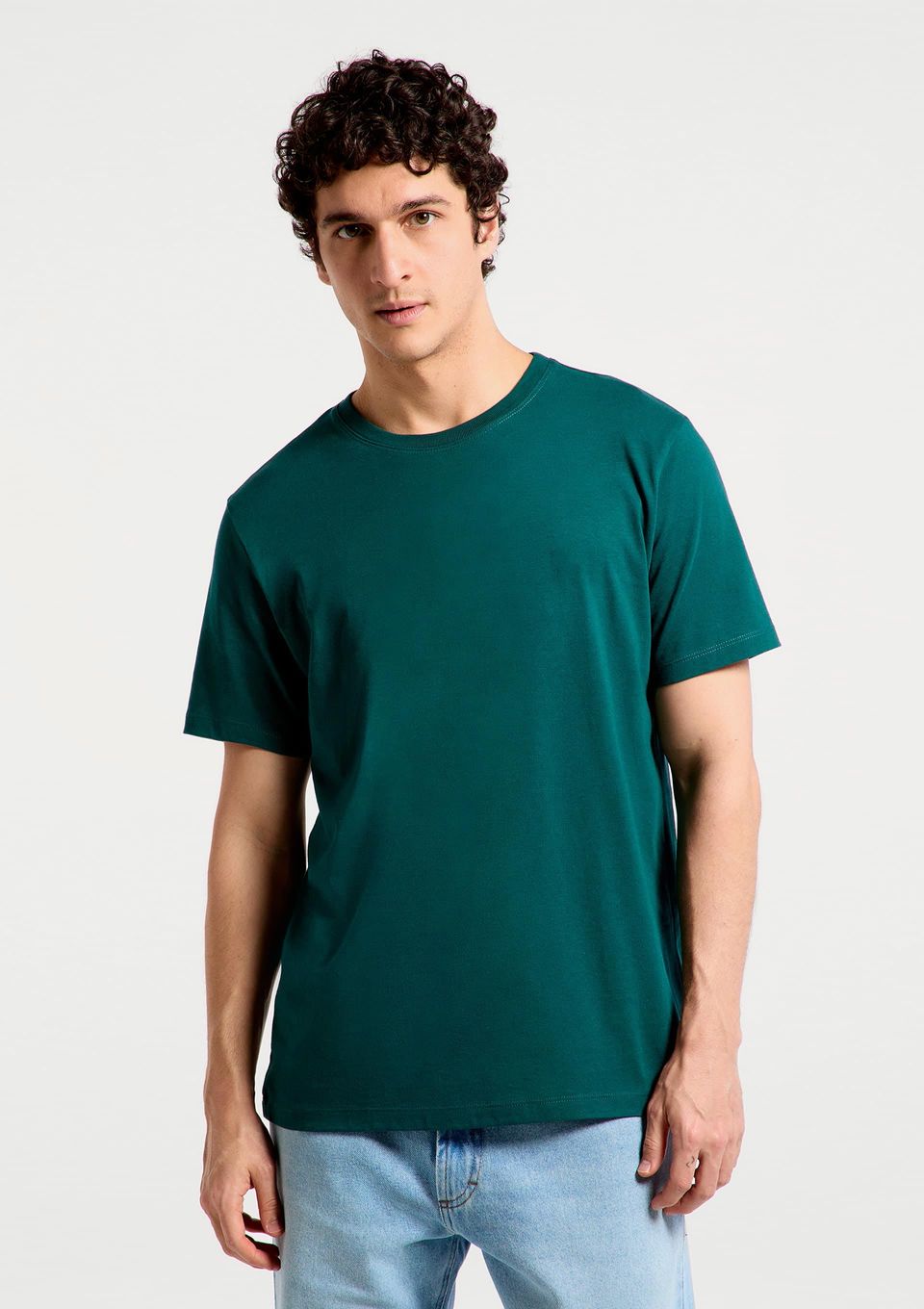 Camiseta Básica Masculina Comfort Super Cotton - Verde