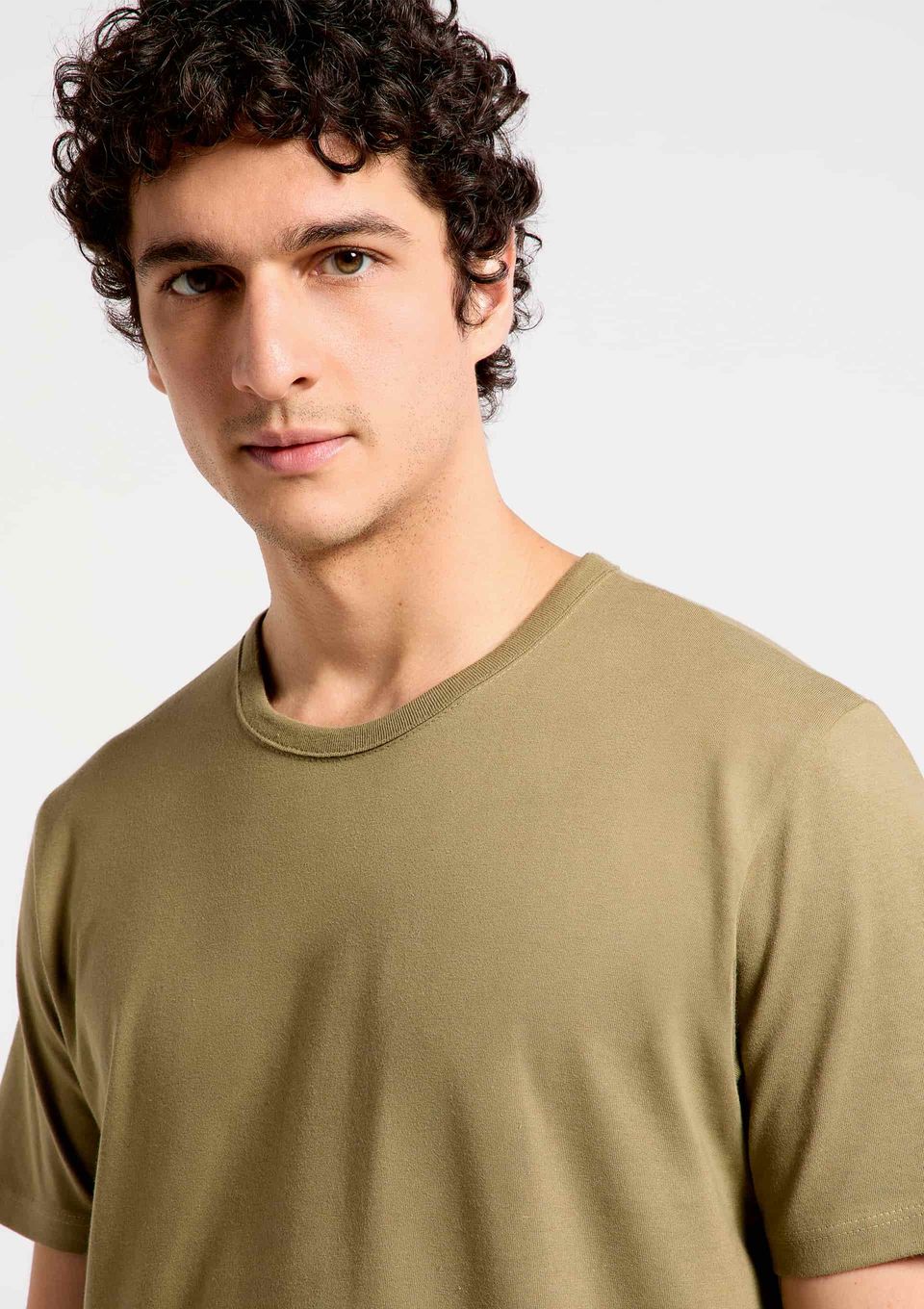 Camiseta Básica Masculina Comfort Super Cotton - Verde