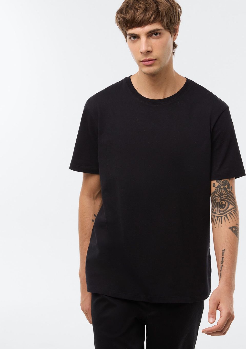 Camiseta Básica Masculina Comfort Super Cotton - Preto