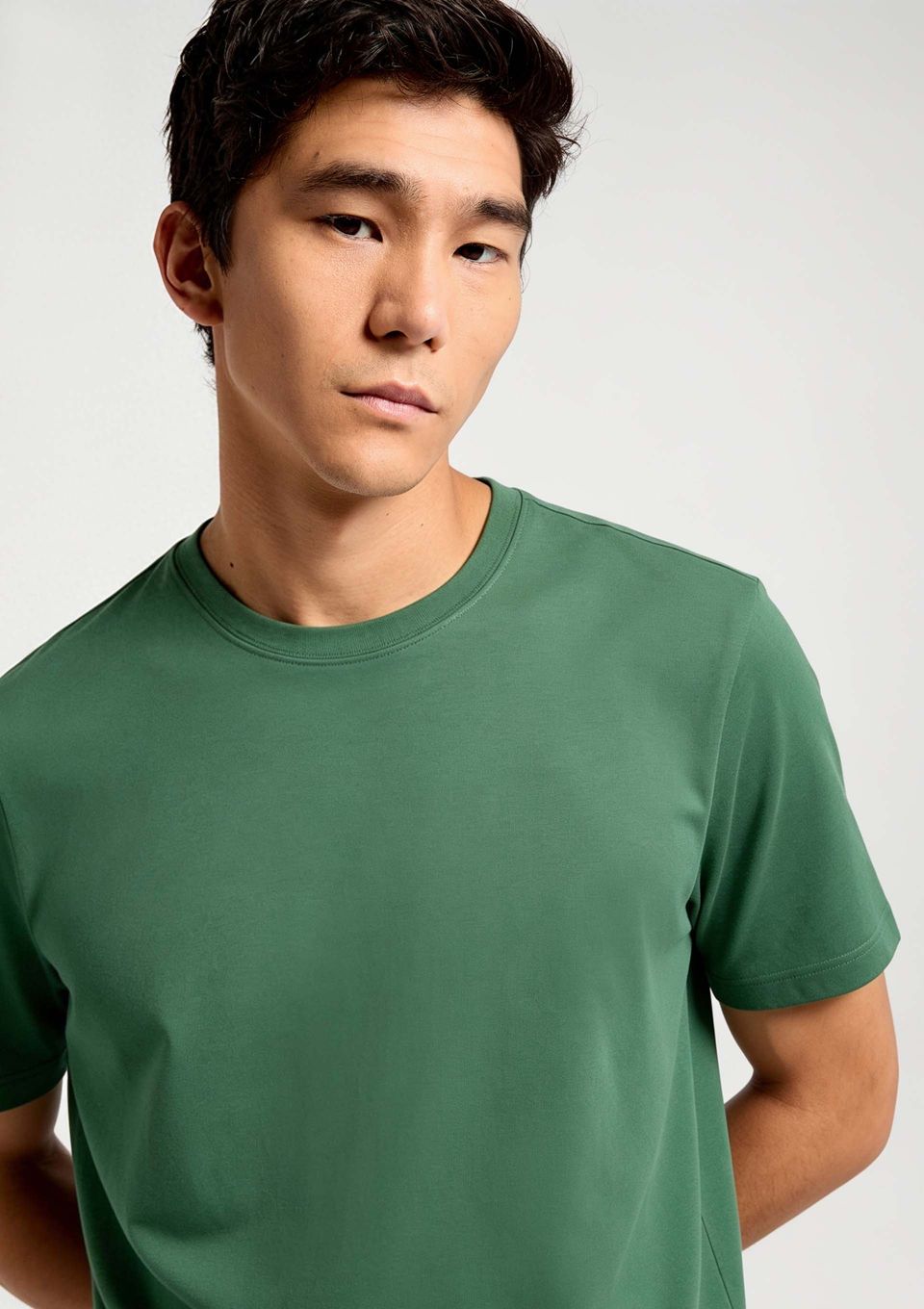 Camiseta Básica Masculina Comfort Super Cotton - Verde