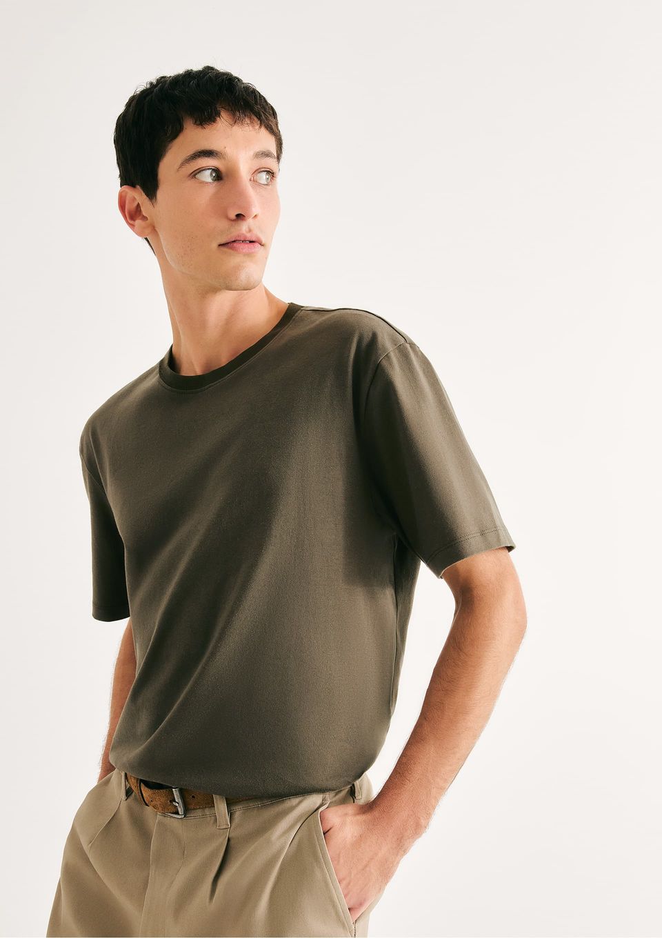 Camiseta Básica Masculina Comfort Super Cotton - Verde