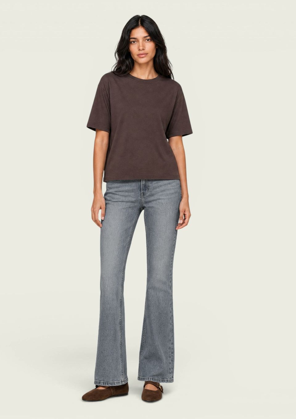 Calça Jeans Feminina Flare Petit Cintura Baixa - Azul