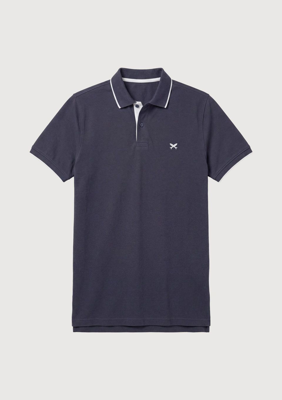 Polo Masculina com Bordado em Malha Premium - Azul