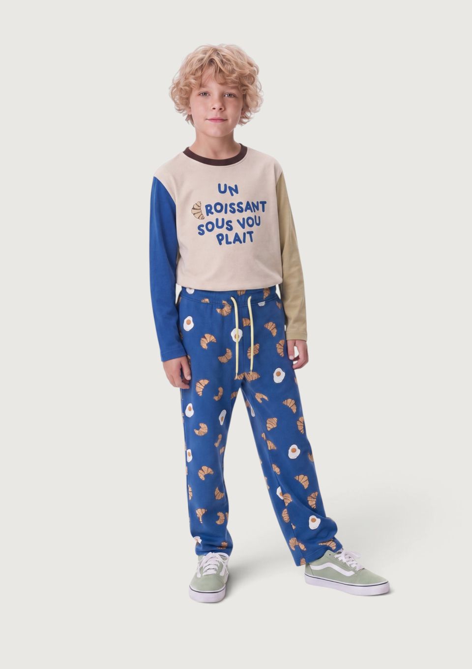 Calça Infantil Unissex Estampada Hering Kids + Renata Vanzetto - Azul