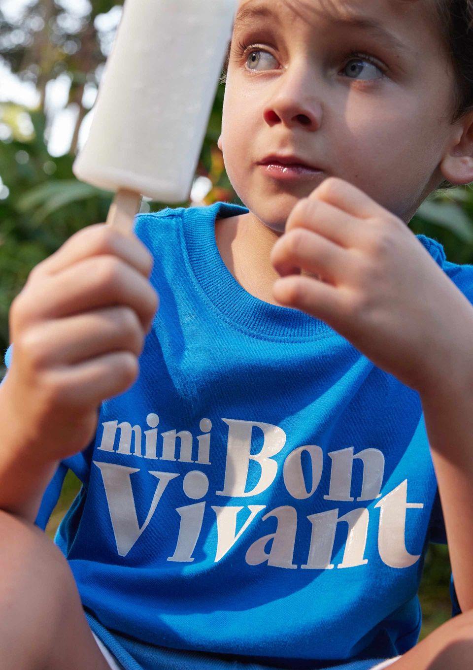 Camiseta Infantil Unissex Super Cotton com Estampa Hering Kids + Renata Vanzetto - Azul