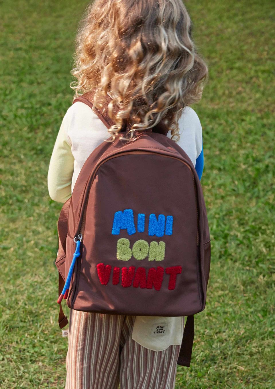 Mochila Infantil Unissex em Nylon Hering Kids + Renata Vanzetto - Marrom