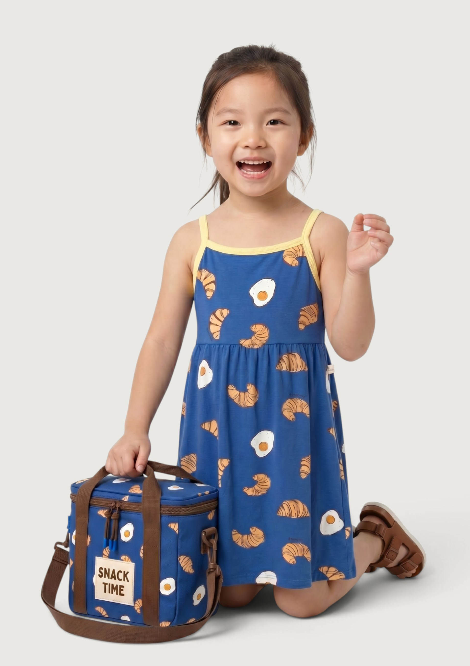Lancheira Infantil Unissex Estampada Hering Kids + Renata Vanzetto - Azul — Hering