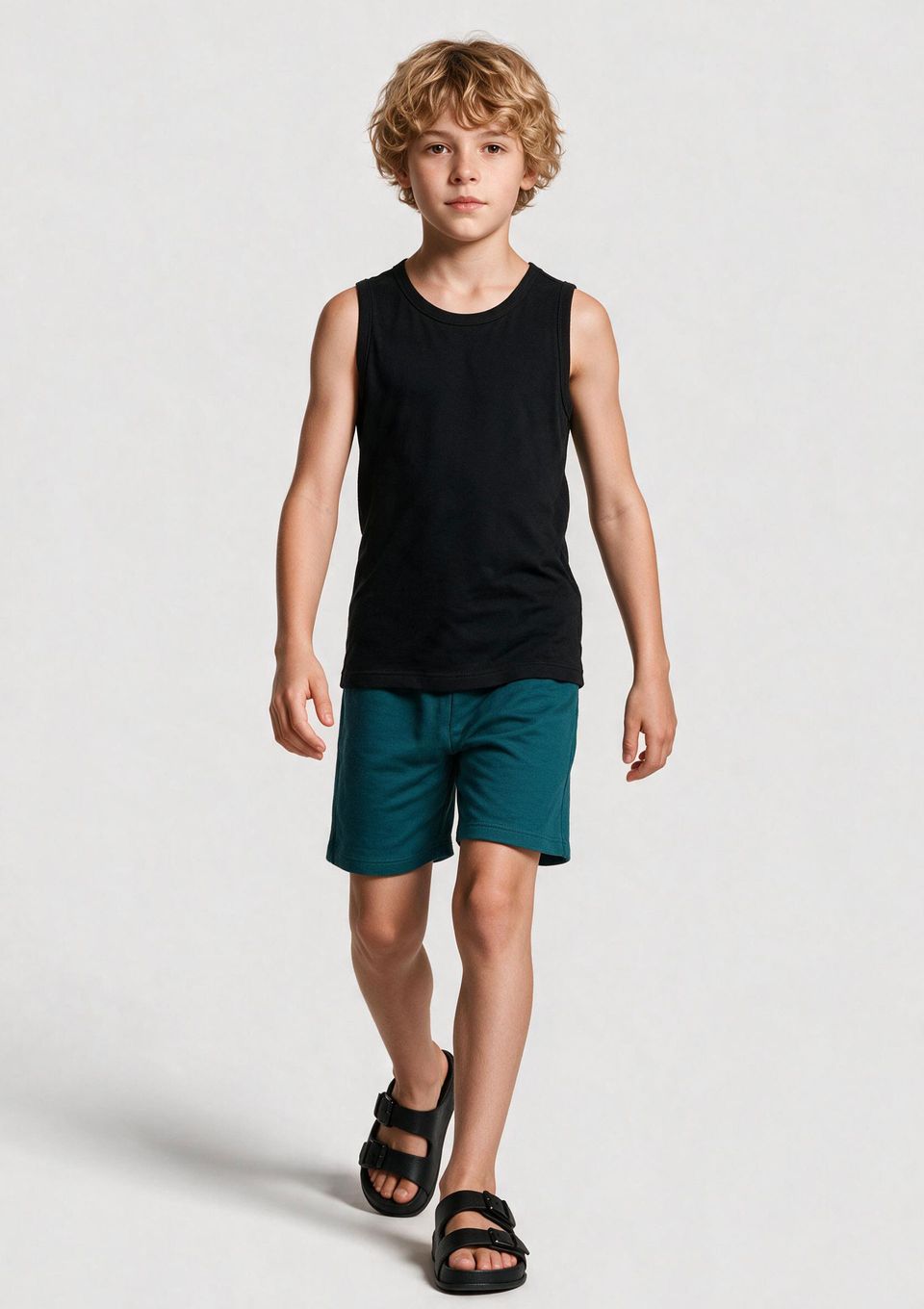 Bermuda Infantil Menino Cós de Elástico - Verde
