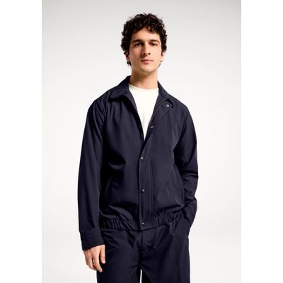 Jaqueta Masculina Em Tecido Tech - Azul