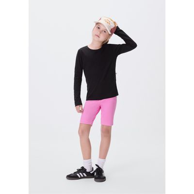 Bermuda Básica Infantil Menina Ciclista - Rosa