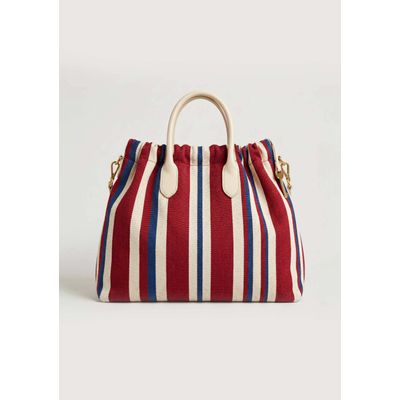 Bolsa Tote Grande Estampada - Vermelho