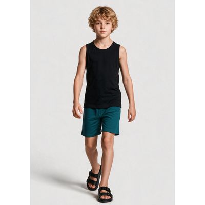 Bermuda Infantil Menino Cós De Elástico - Verde